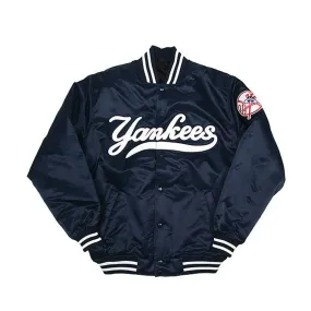 NY Yankees Vintage 90s Athletic Jacket  Satin Bomber Style Varsity Jacket