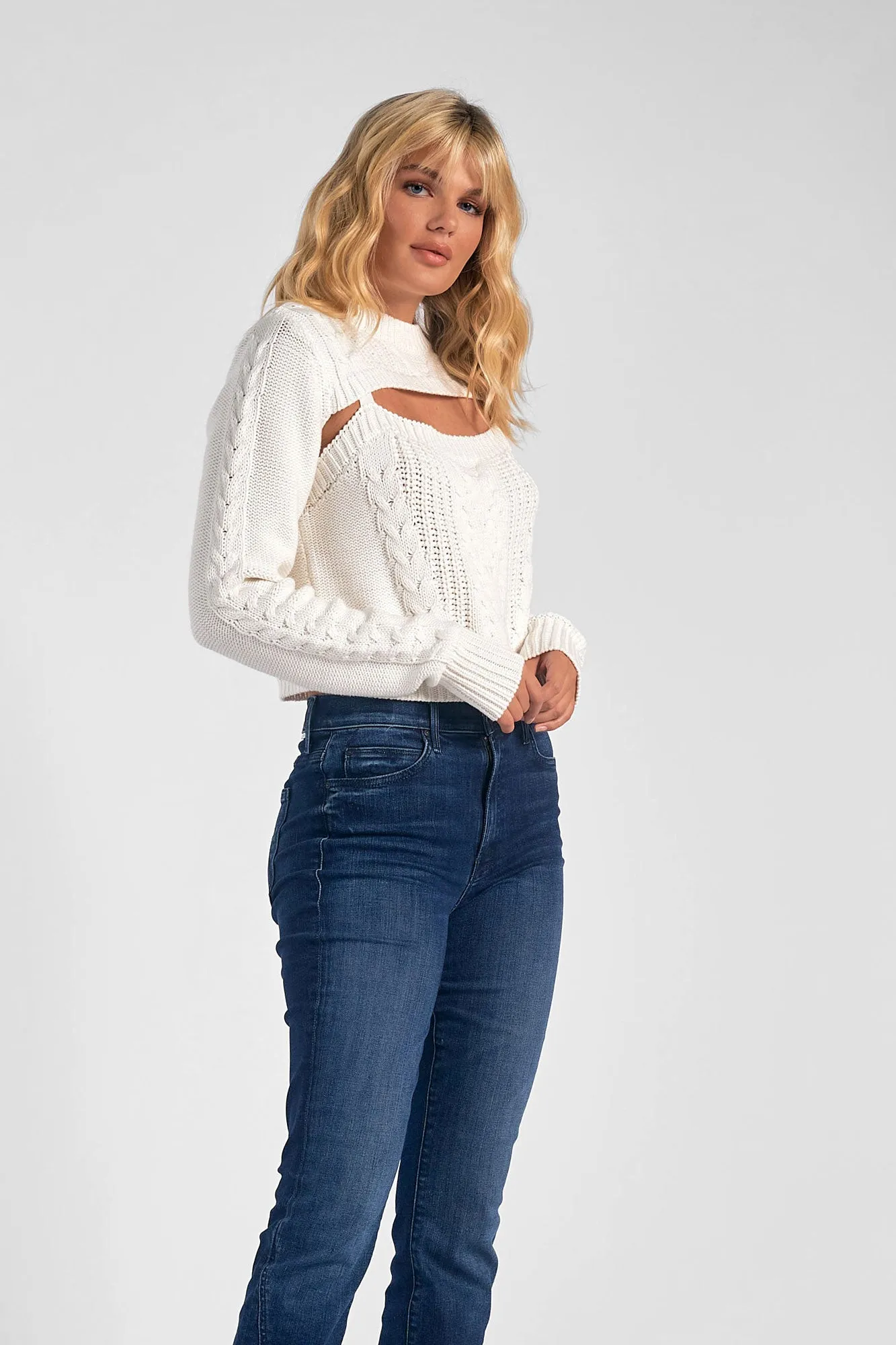 Open Knitted Sweater