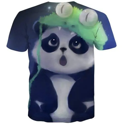 Panda T-shirt Men Animal Tshirts Novelty Cosplay Tshirts Casual China Shirt Print Harajuku T-shirts Graphic Short Sleeve Hip hop