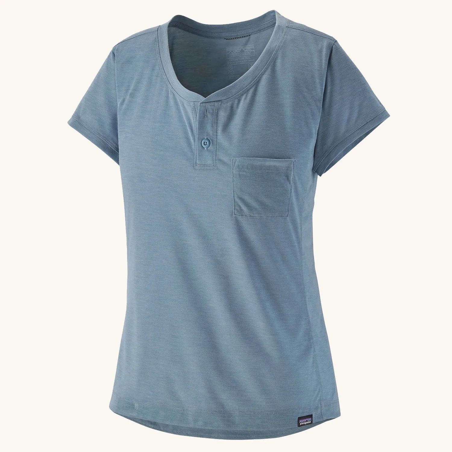 Patagonia Women's Capilene Cool Trail Bike Henley Top - Light Plume Grey