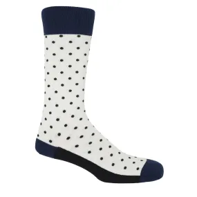 Pin Polka Men's Socks - White