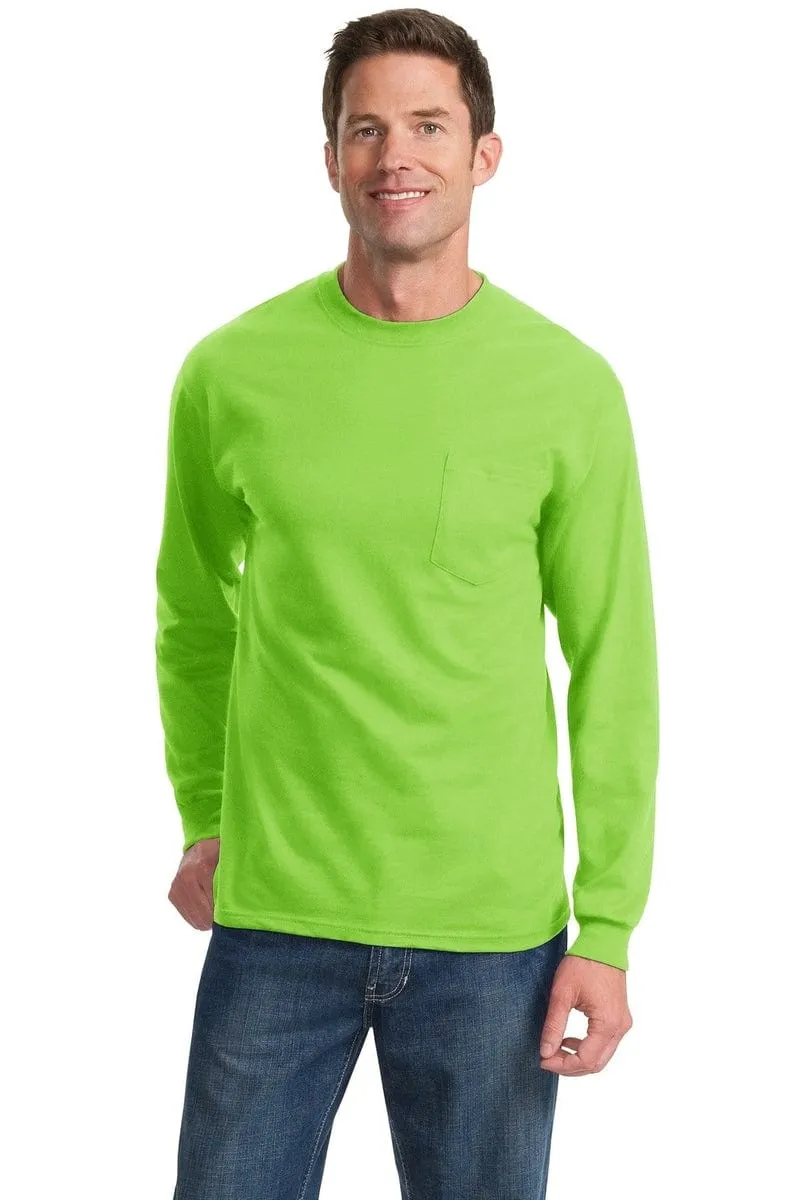 Port & Company ®  Tall Long Sleeve Essential Pocket Tee. PC61LSPT