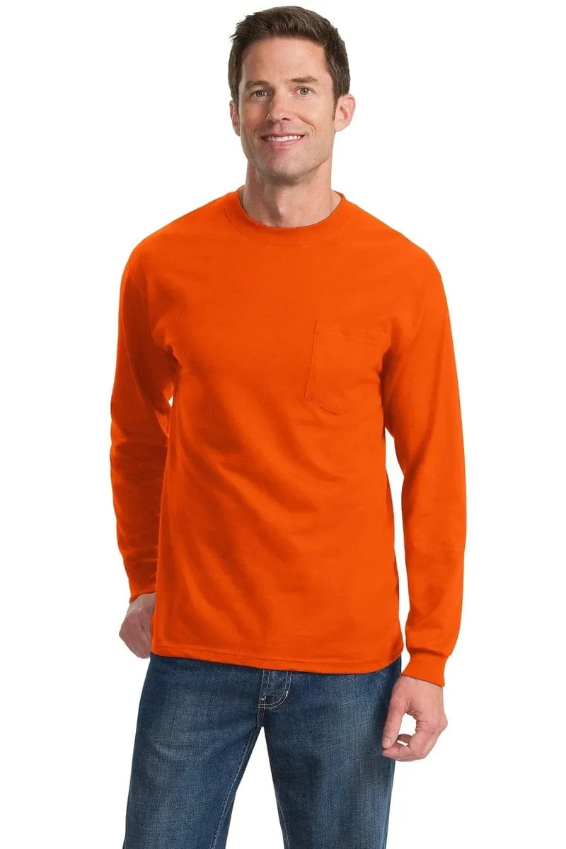 Port & Company ®  Tall Long Sleeve Essential Pocket Tee. PC61LSPT