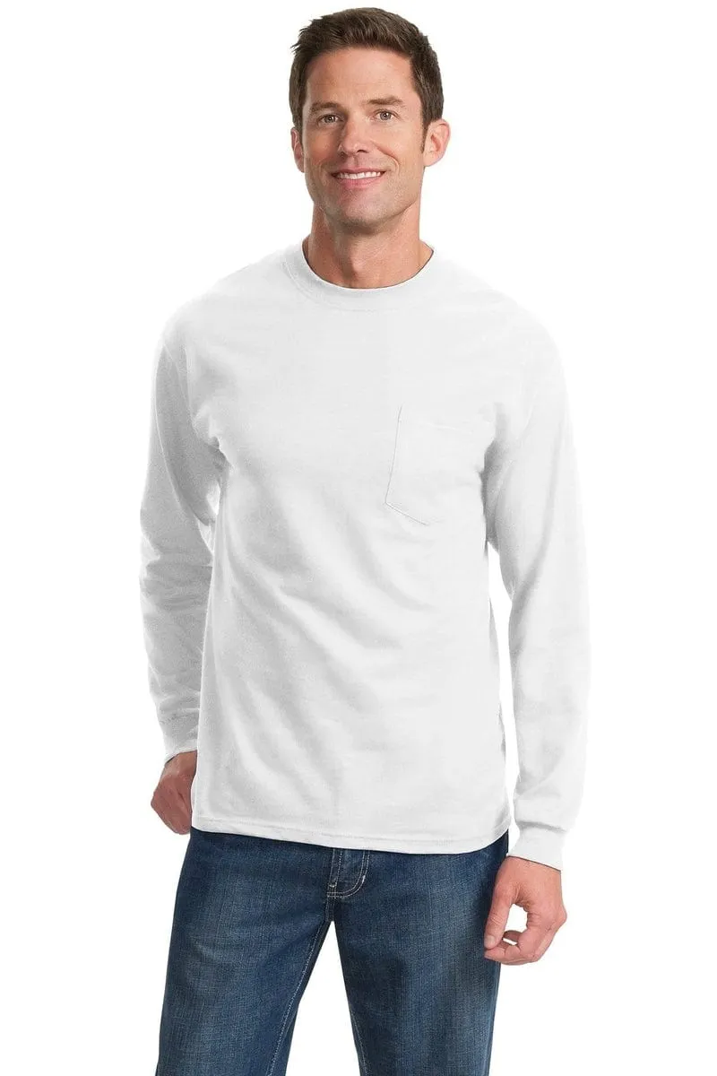 Port & Company ®  Tall Long Sleeve Essential Pocket Tee. PC61LSPT