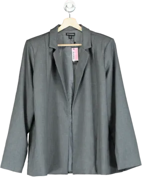 PrettyLittleThing Grey Blazer Coat UK 12