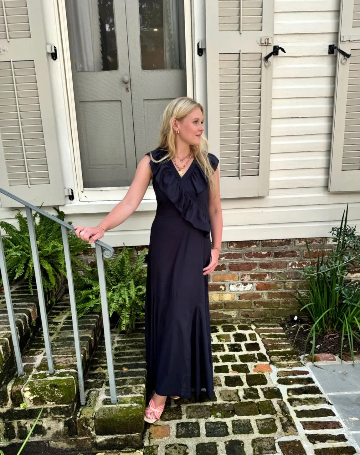 Quinn Maxi Dress Navy Final Sale