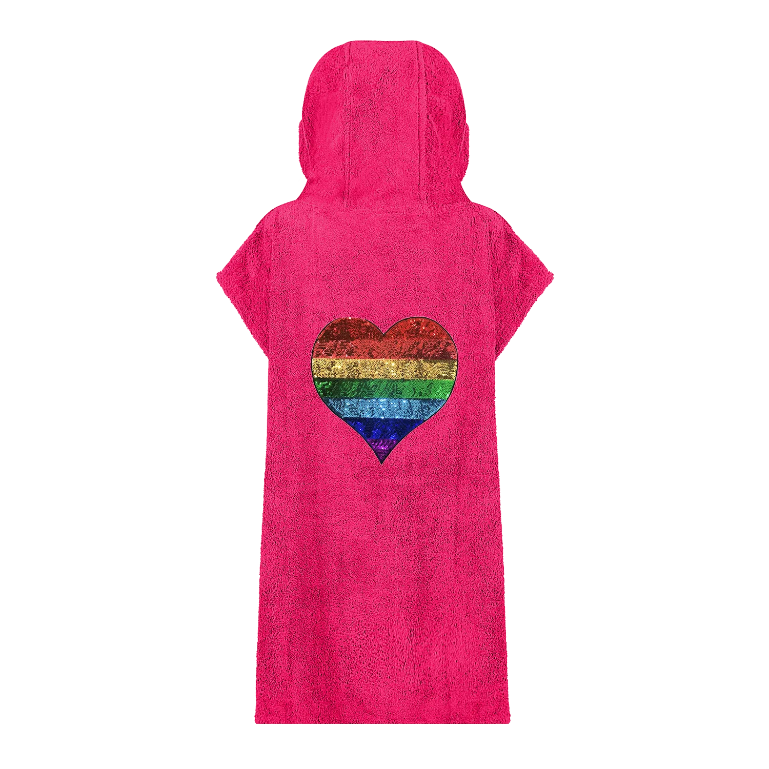 Rainbow Heart Beach Robe