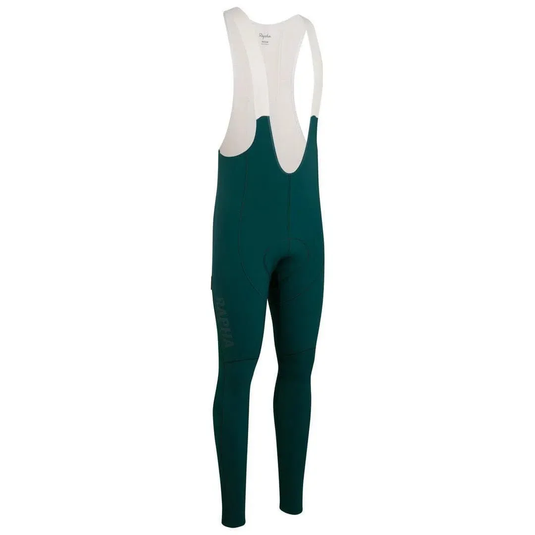 RAPHA Pro Team Winter Bib Tights - SMB Teal/Off-White