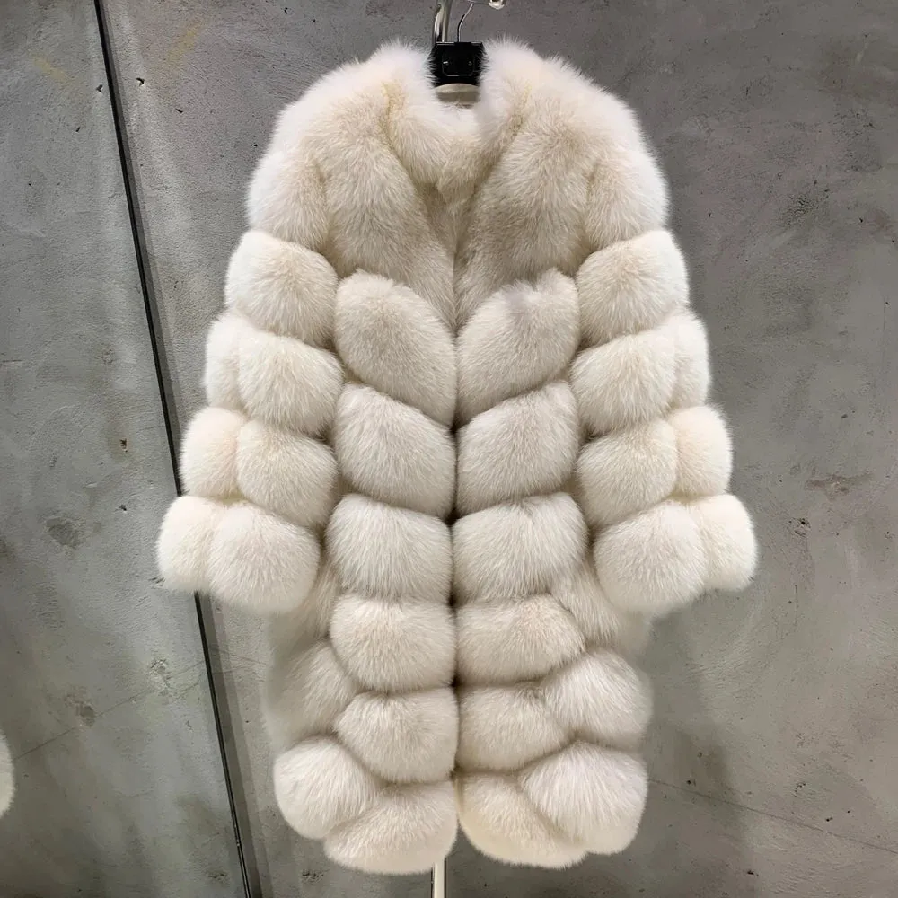 Real Fox Fur Coat for Women