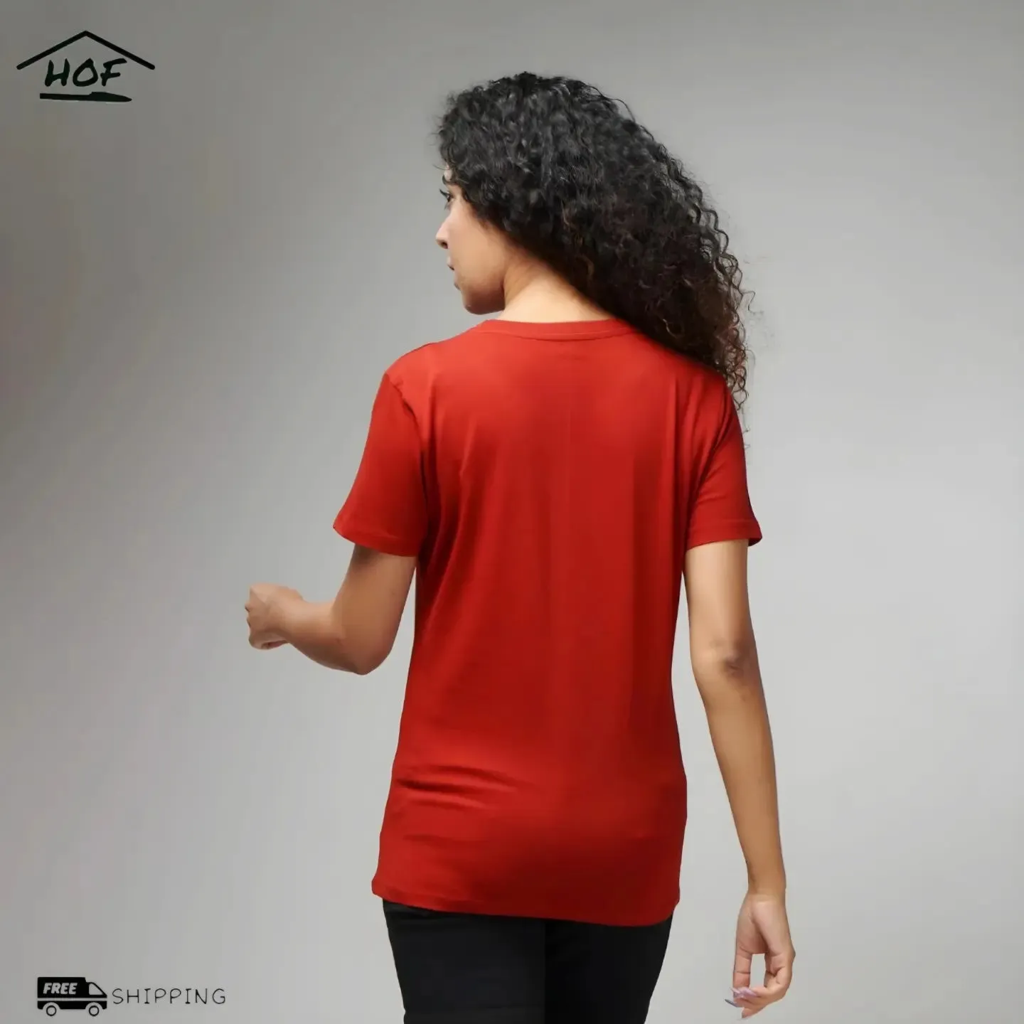 Red Half Sleeve T-Shirt