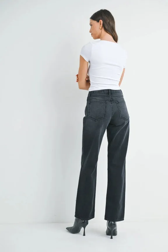 RELAXED FIT STRAIGHT LEG JEANS