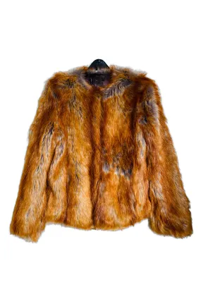 RENT Vintage Ombré Brushed Faux Fur Coat