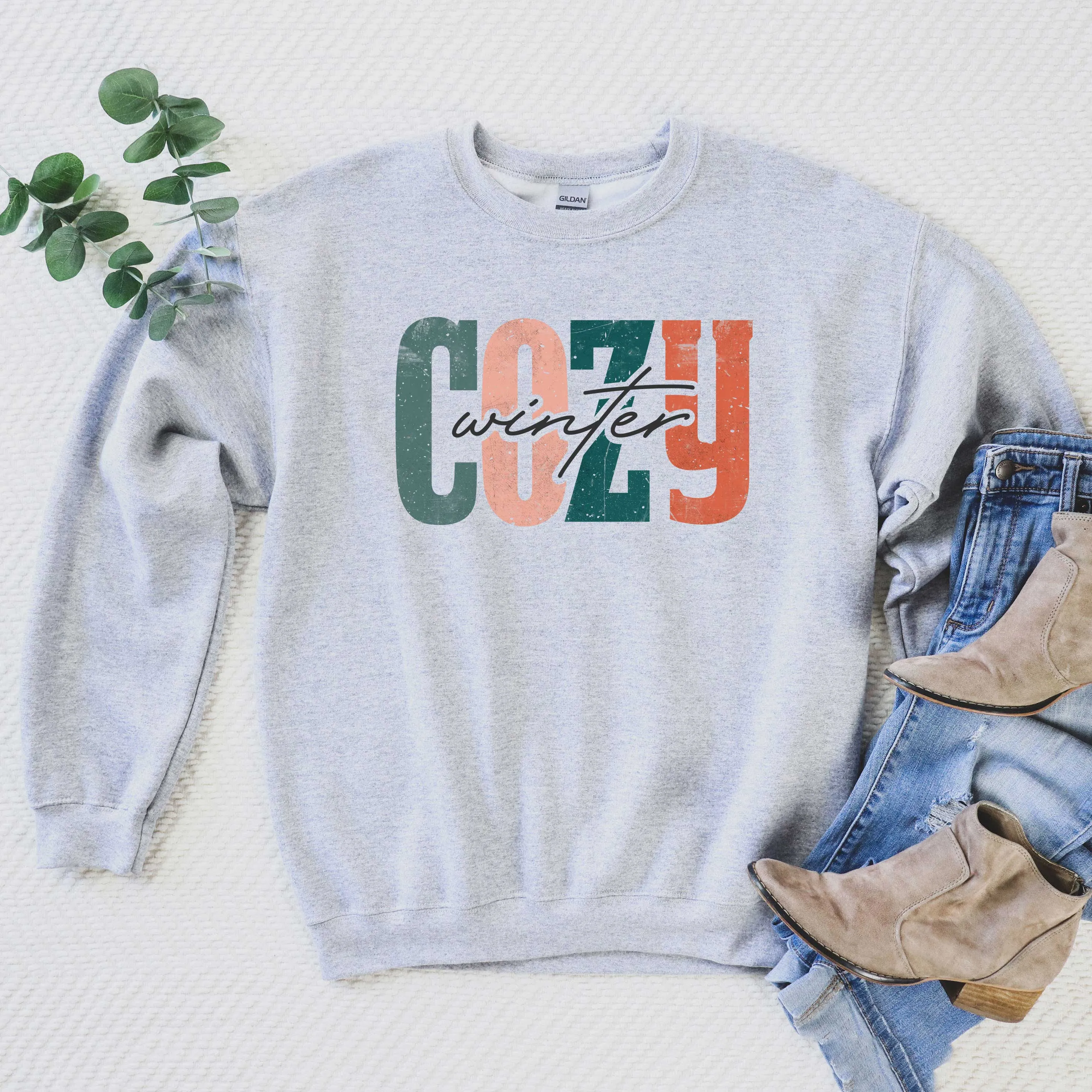 Retro Cozy Winter Colorful | Sweatshirt