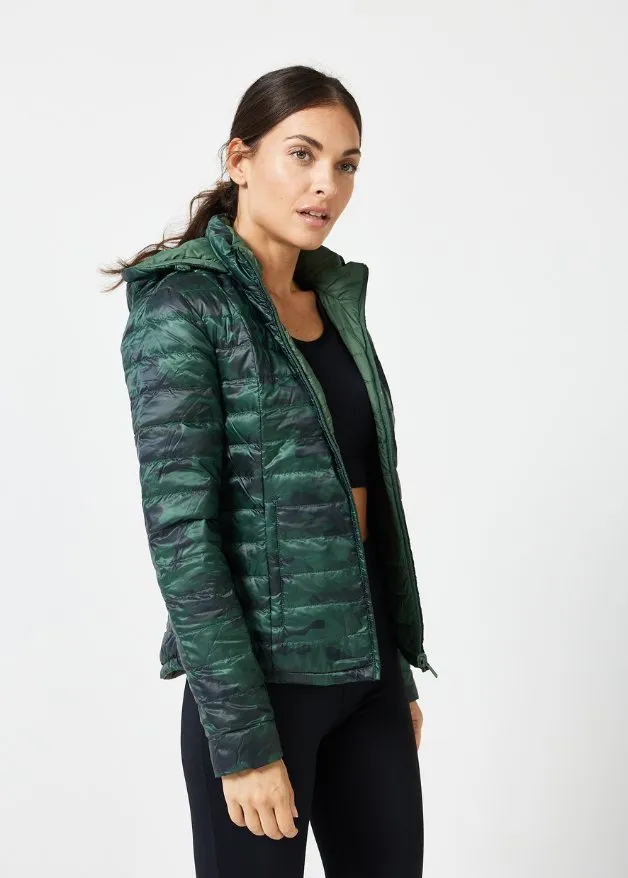 Reversible Emerald Army Duck Down Puffer Jacket