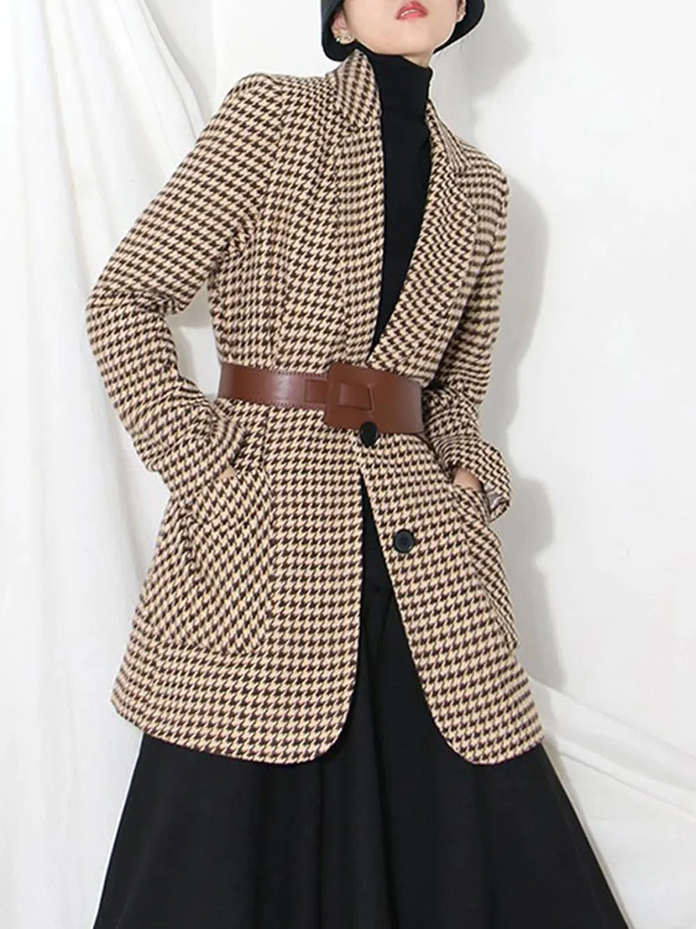 RIONA Plaid Blazer