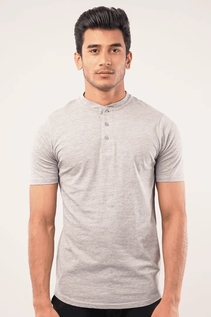 Rock Short Sleeve Henley T-Shirt