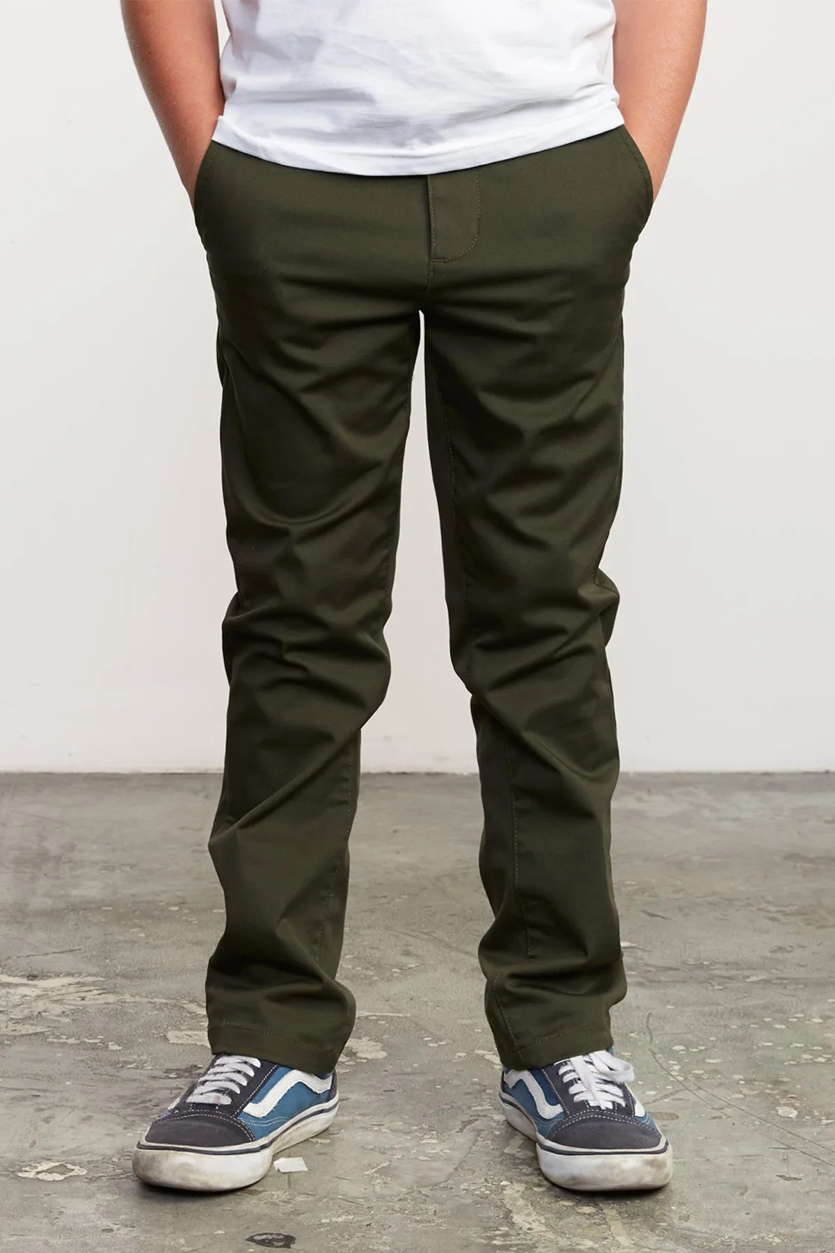 RVCA Weekday Boys Pants - Forest (Size 12 left)