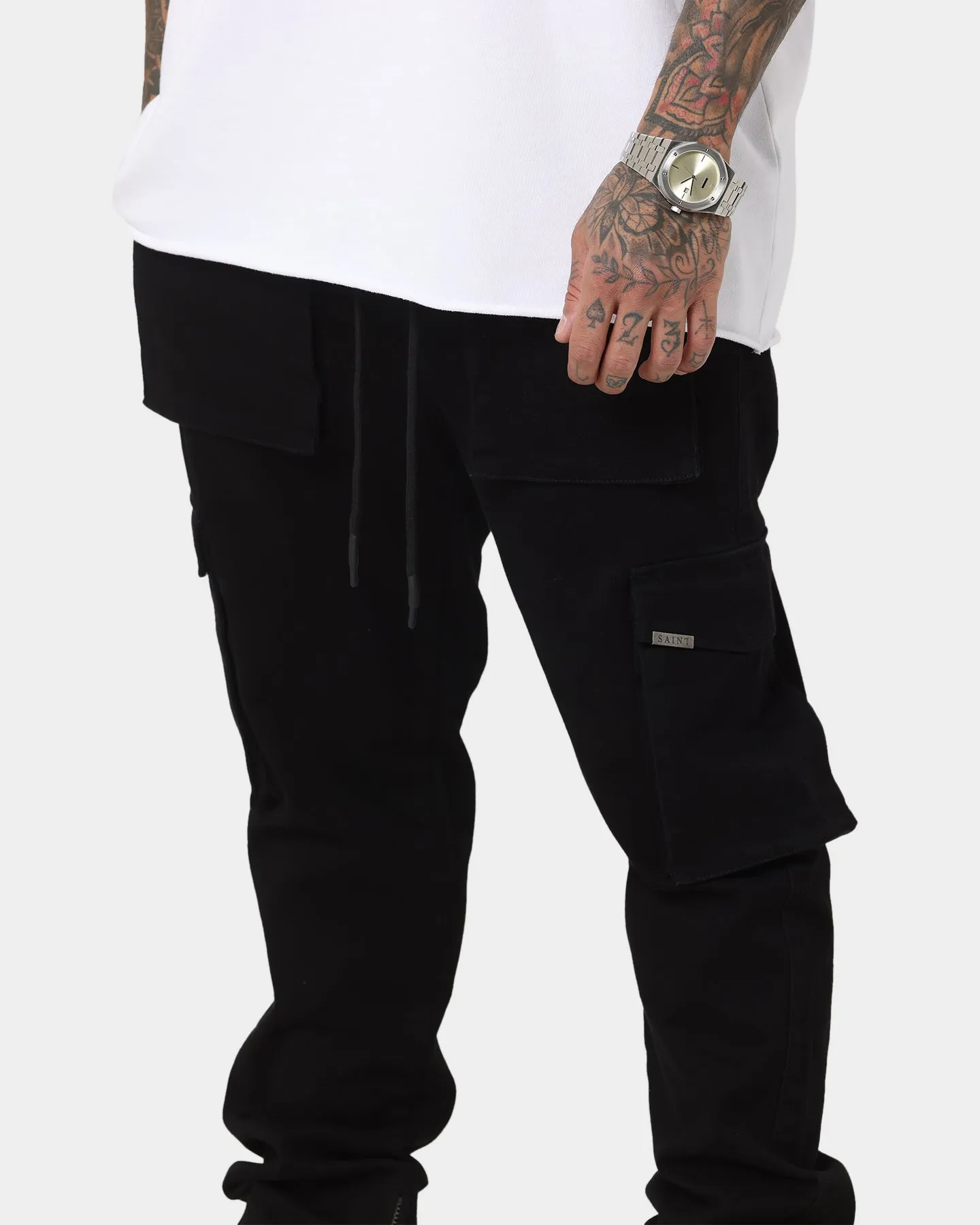 Saint Morta Infantry Cargo Pants Black