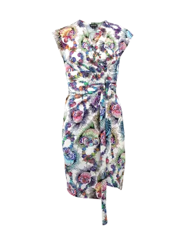 Seascape Cross-Over Dress