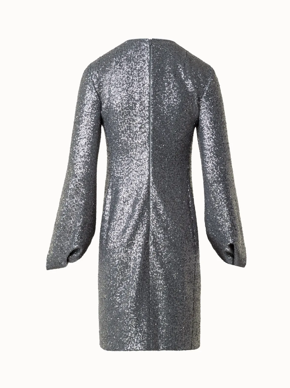 Sequin Cocktail Dress with Long Volume Sleeves