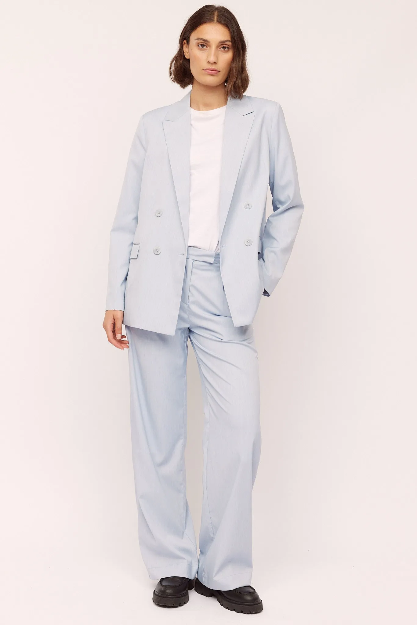 Seven Blazer - Sky Blue Melange