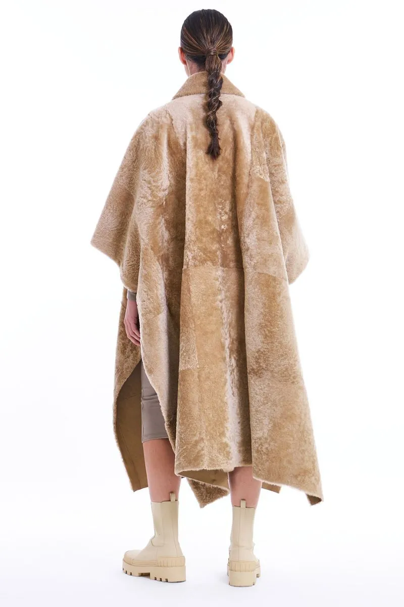 Shearling Cape