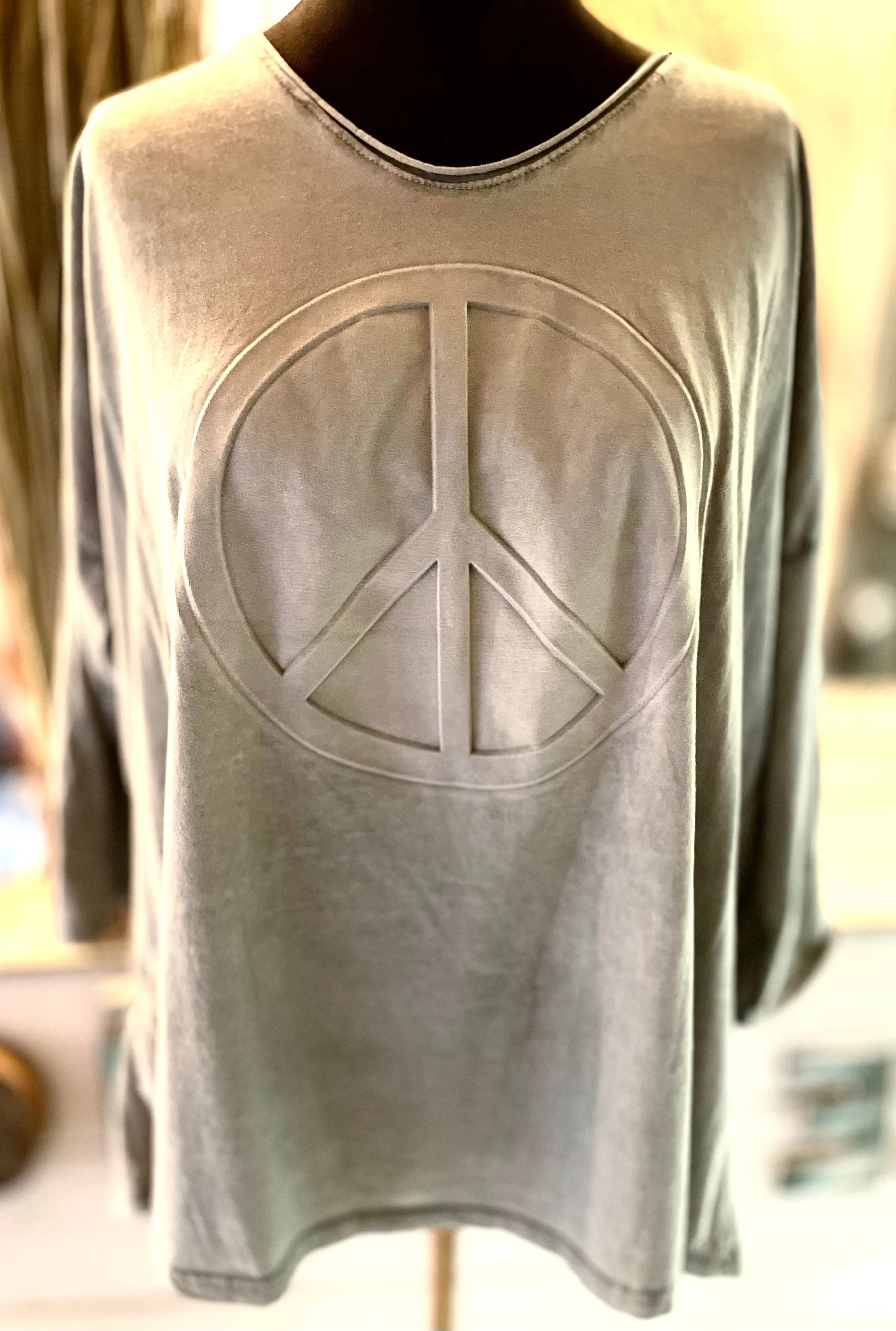 Shirt Peace Langarm