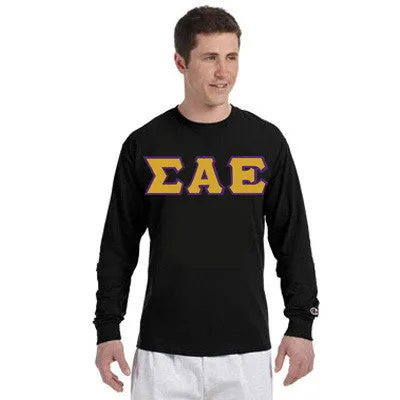 Sigma Alpha Epsilon Champion Long-Sleeve Tee - Champion CC8C - TWILL