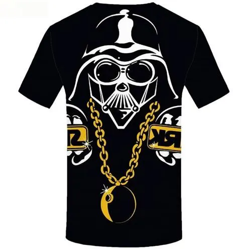 Skull T shirts Men Military Tshirt Anime Black T-shirts Graphic Metal Tshirts Casual Short Sleeve Hip hop Men/women Tops