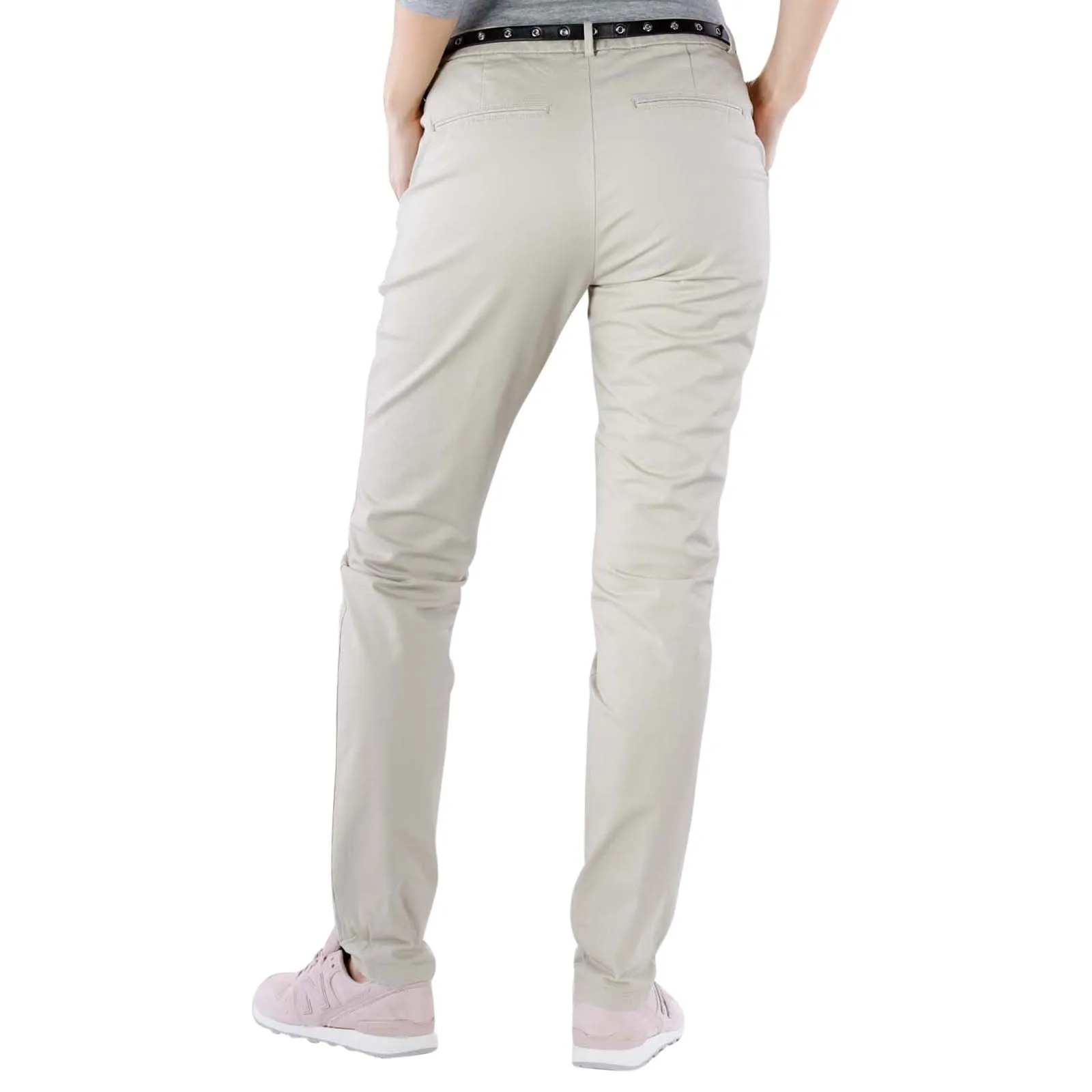 Slim Fit Chino with Belt (Sand)