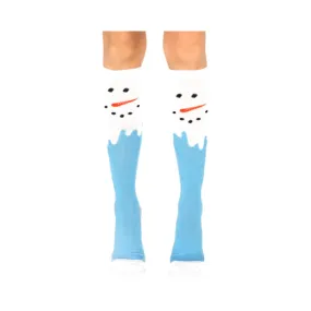 Snow Man Knee High Socks O/s