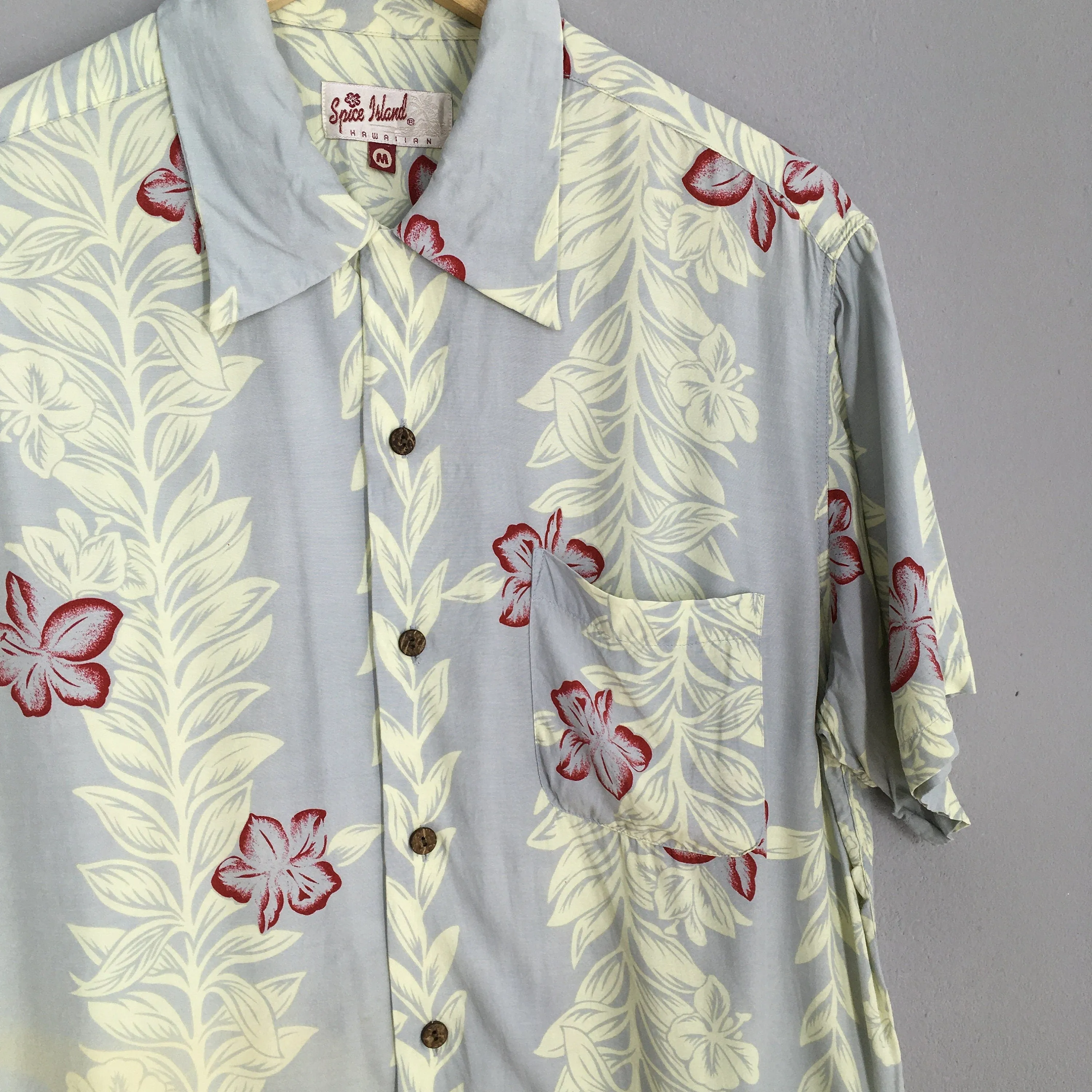 Spice Island Hawaiian Tropical Shirt Medium