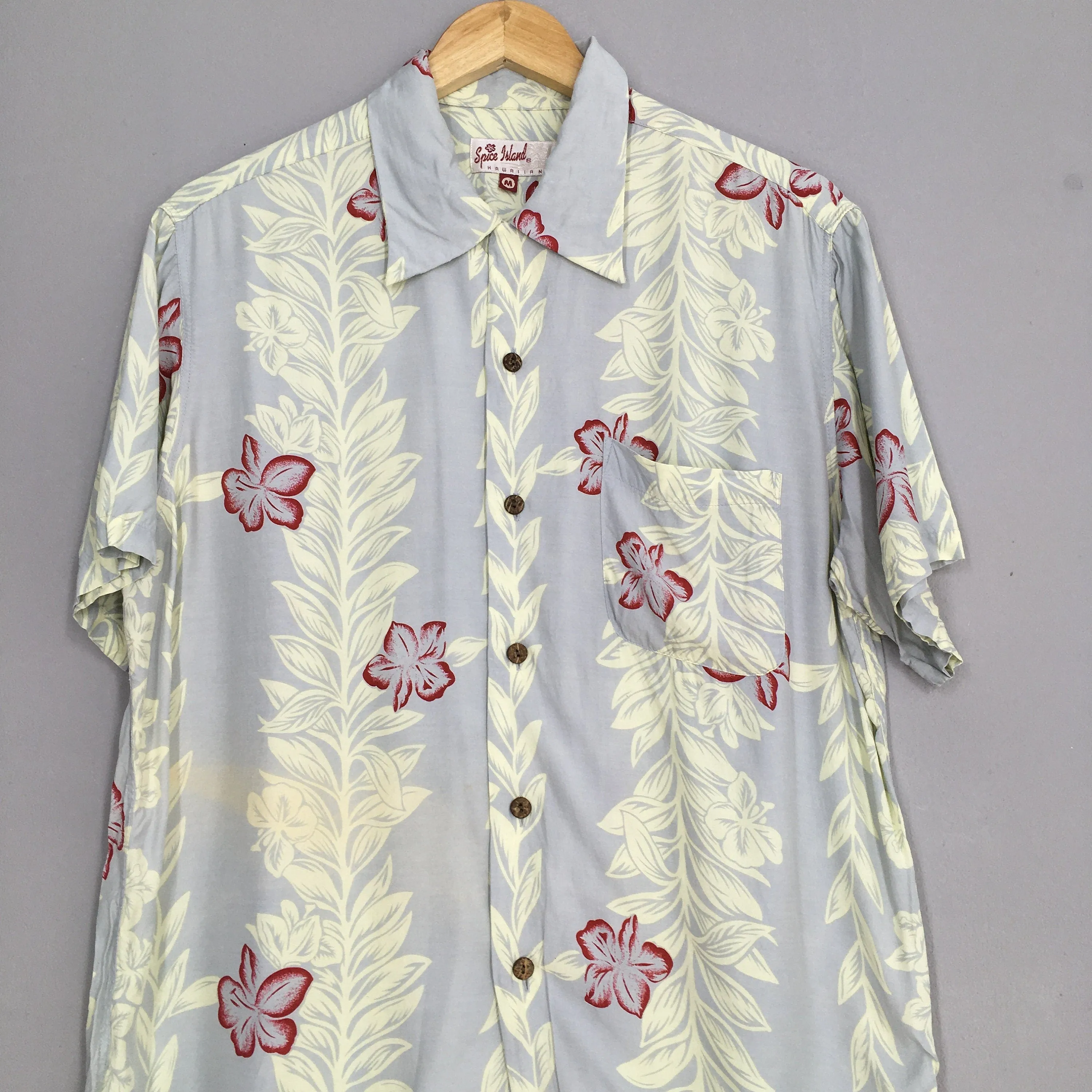 Spice Island Hawaiian Tropical Shirt Medium