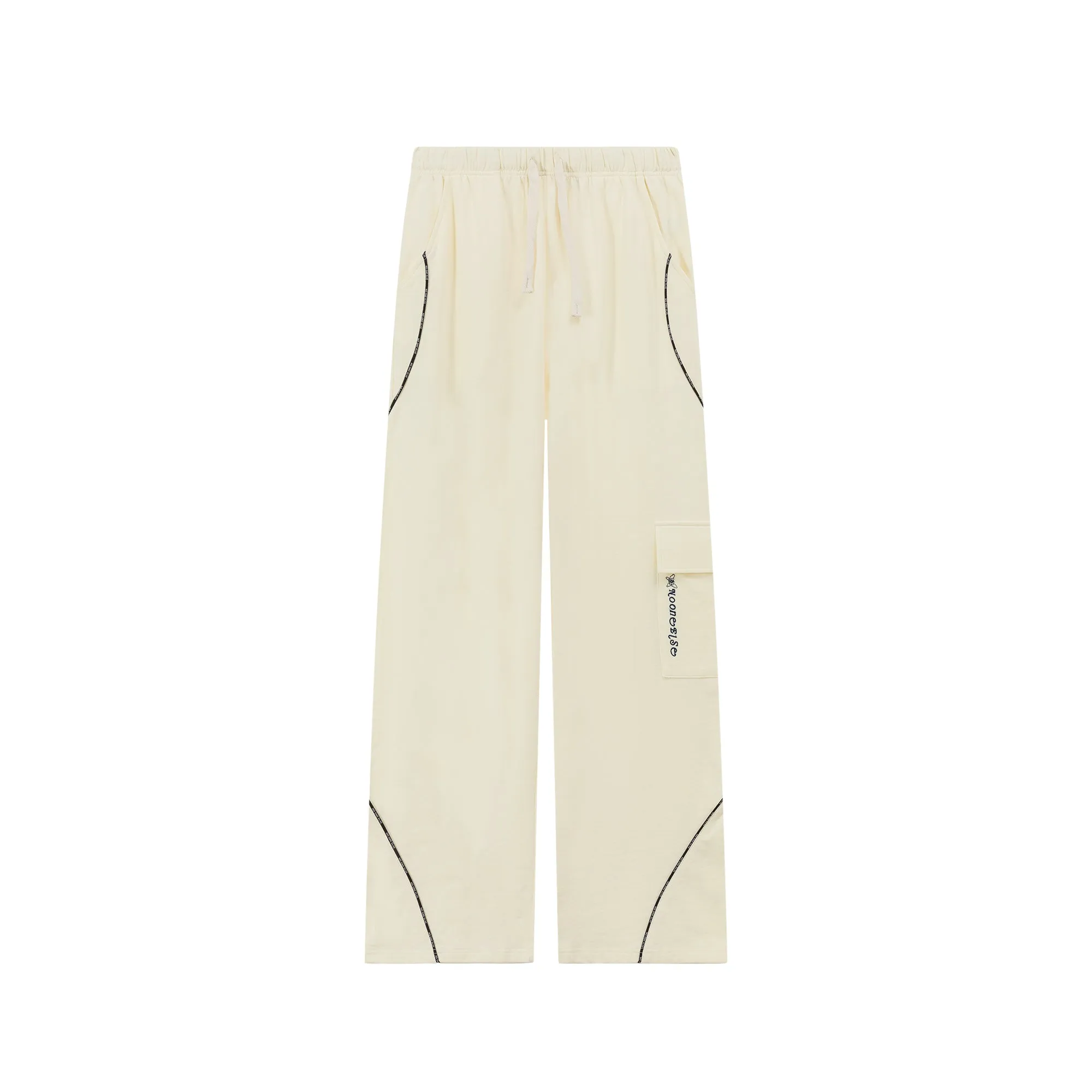 String Cargo Wide Pants