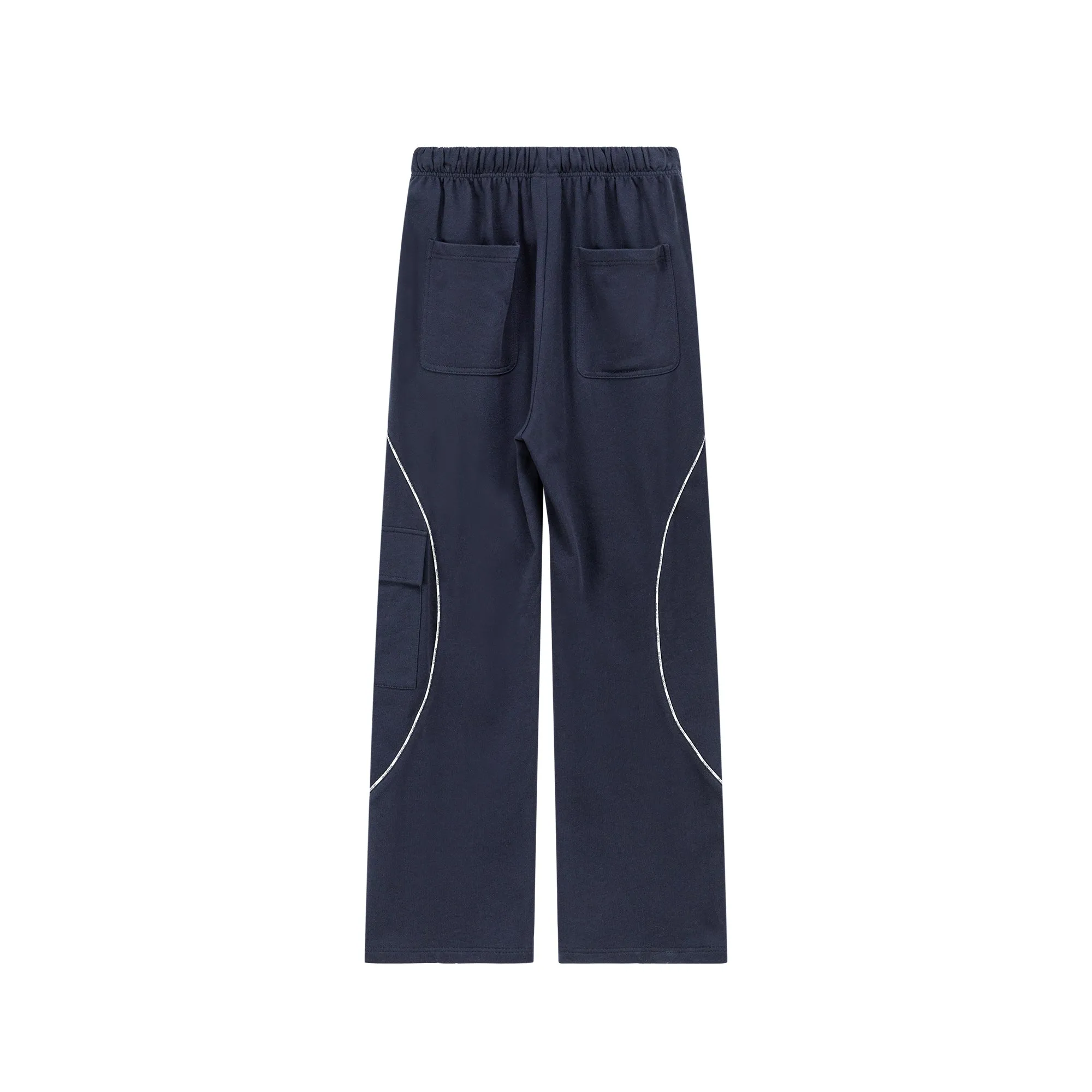 String Cargo Wide Pants