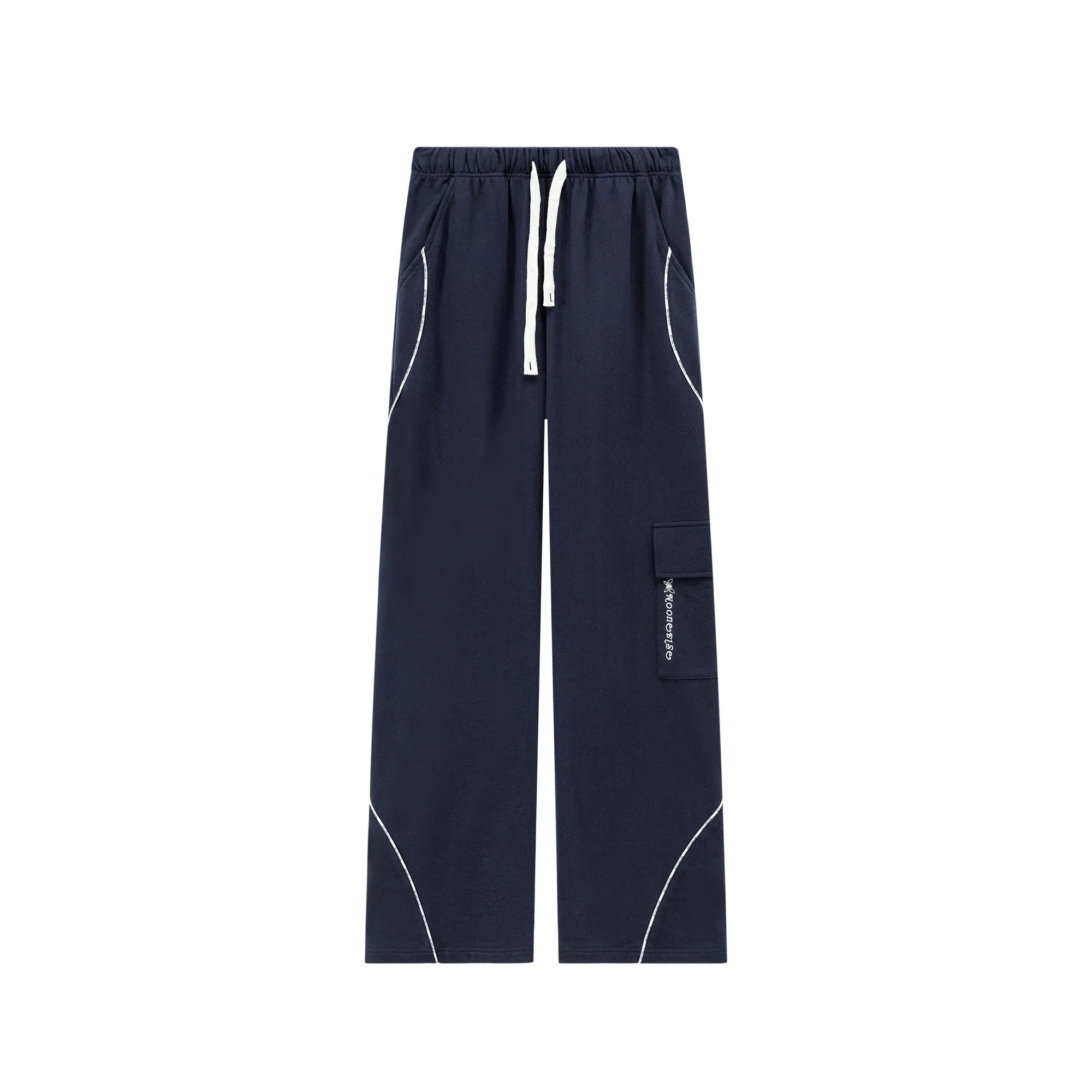 String Cargo Wide Pants