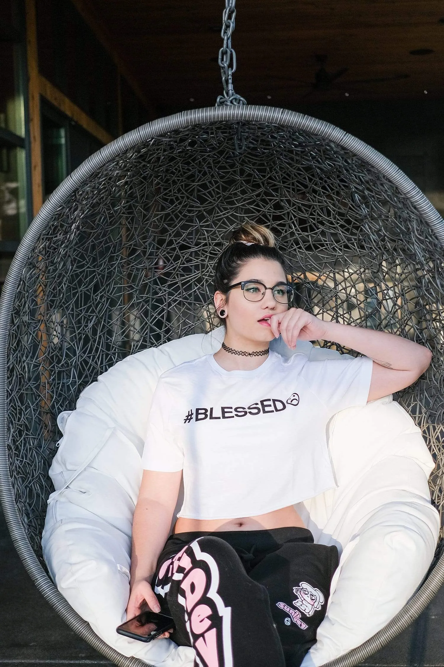 SuniDey Blessed Crop Tee