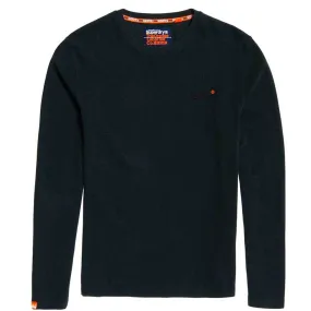 Superdry Men's Orange Label textured Long Sleeve T shirt - Green