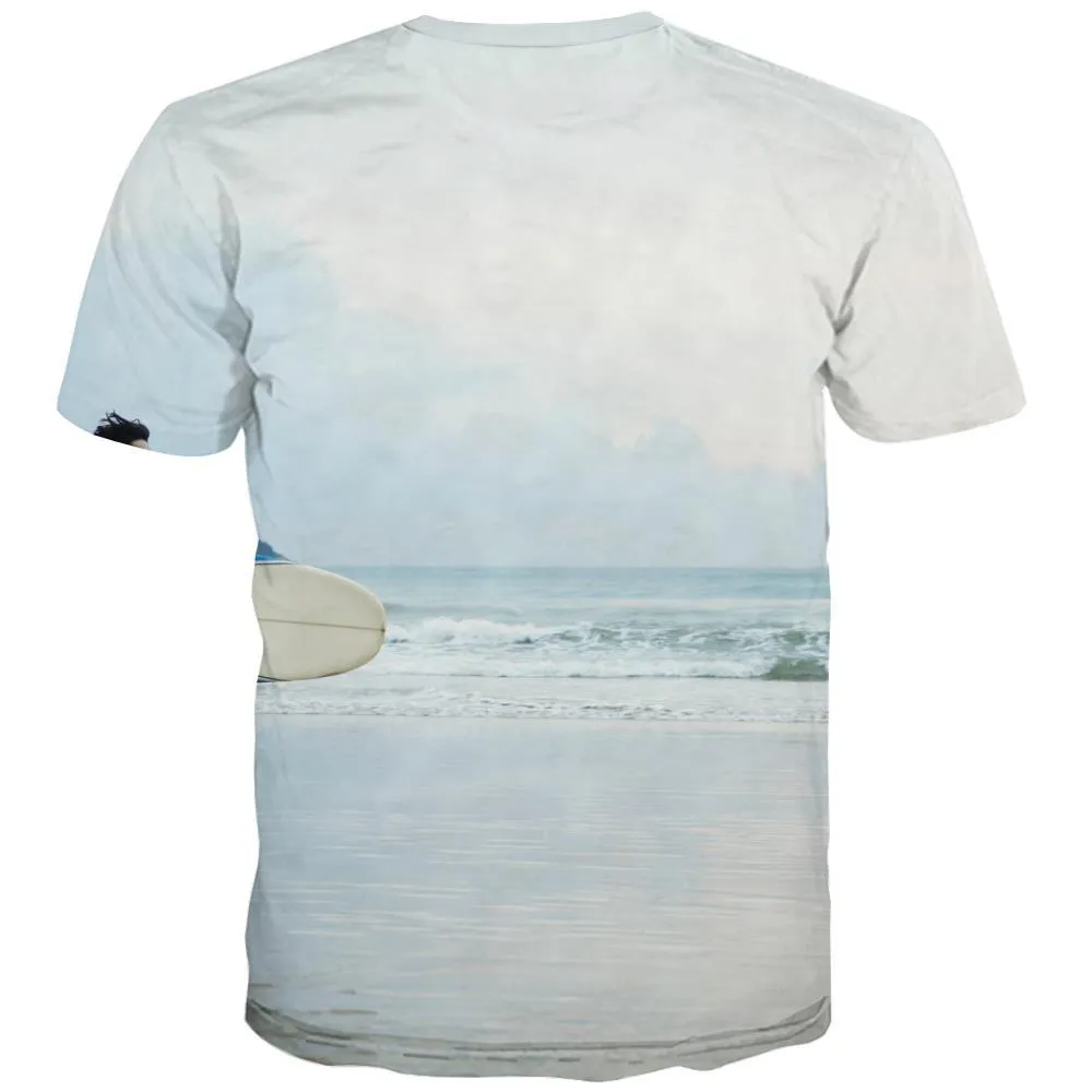 surf T-shirt Men The sea T-shirts Graphic sport Tshirt Anime Cool T-shirts 3d