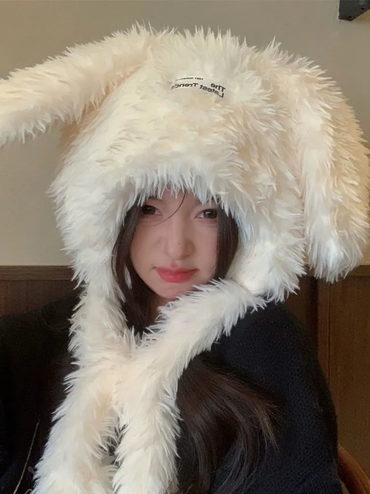 Sweet Long-Haired Rabbit Ear Hat