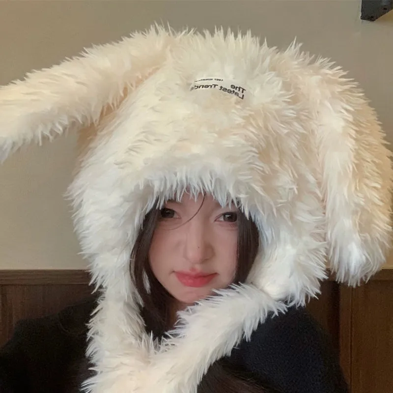 Sweet Long-Haired Rabbit Ear Hat