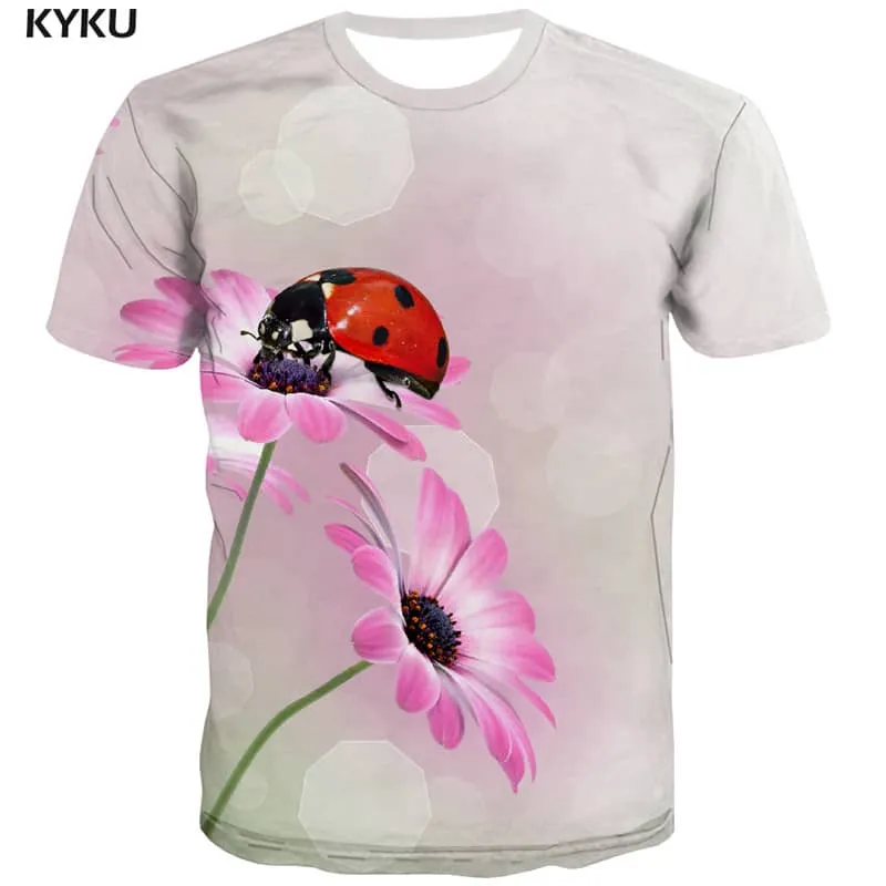 t shirt insect plant Funny 3D t shirt art costume beautiful man Cool