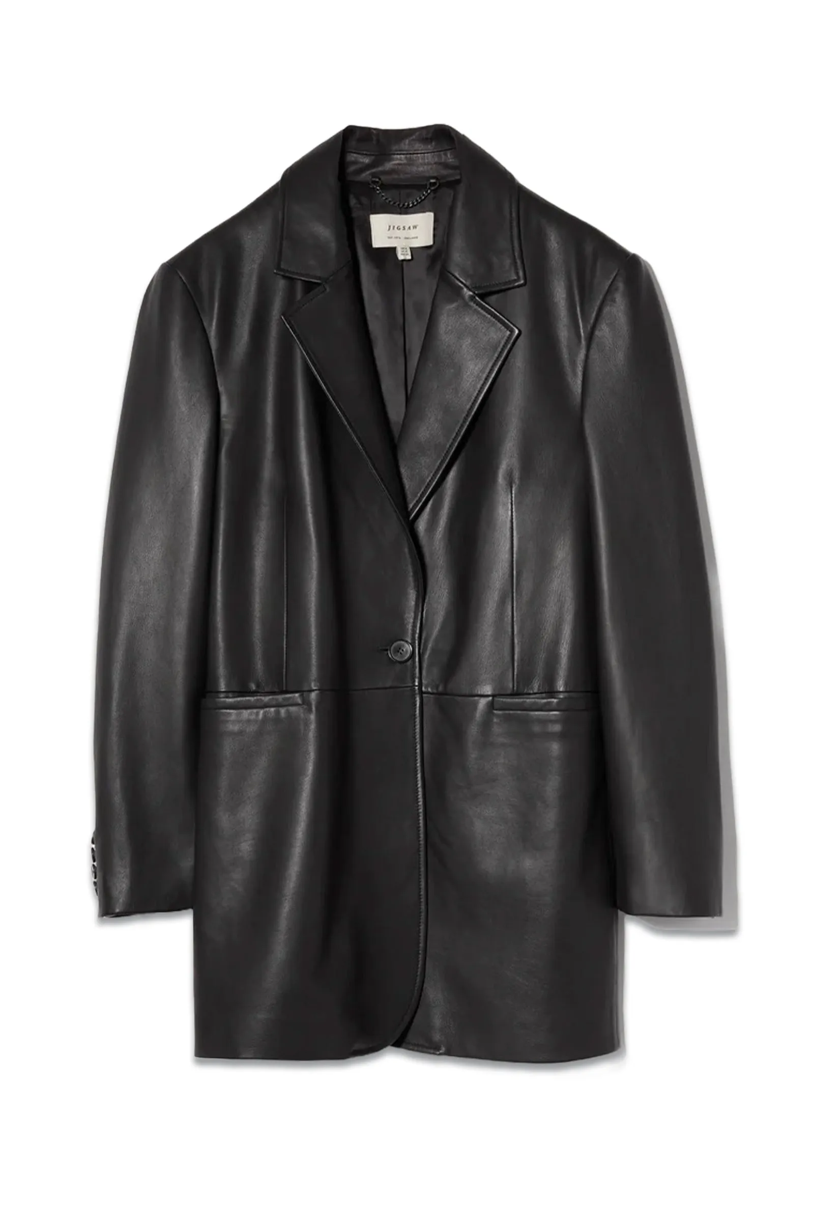 Tailored Leather Blazer