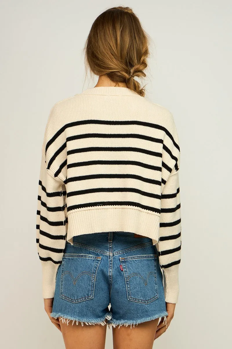 Take on Me Striped Sweater