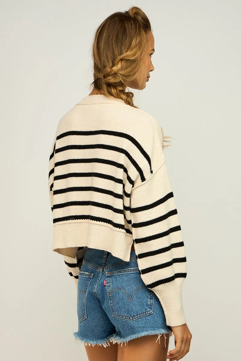 Take on Me Striped Sweater