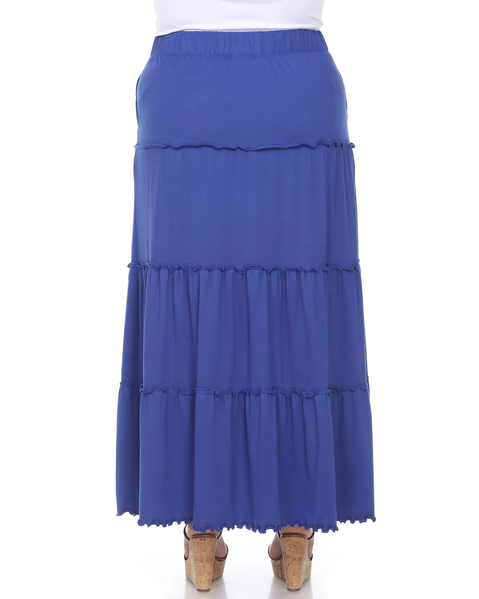 Tiered Maxi Skirt | Royal