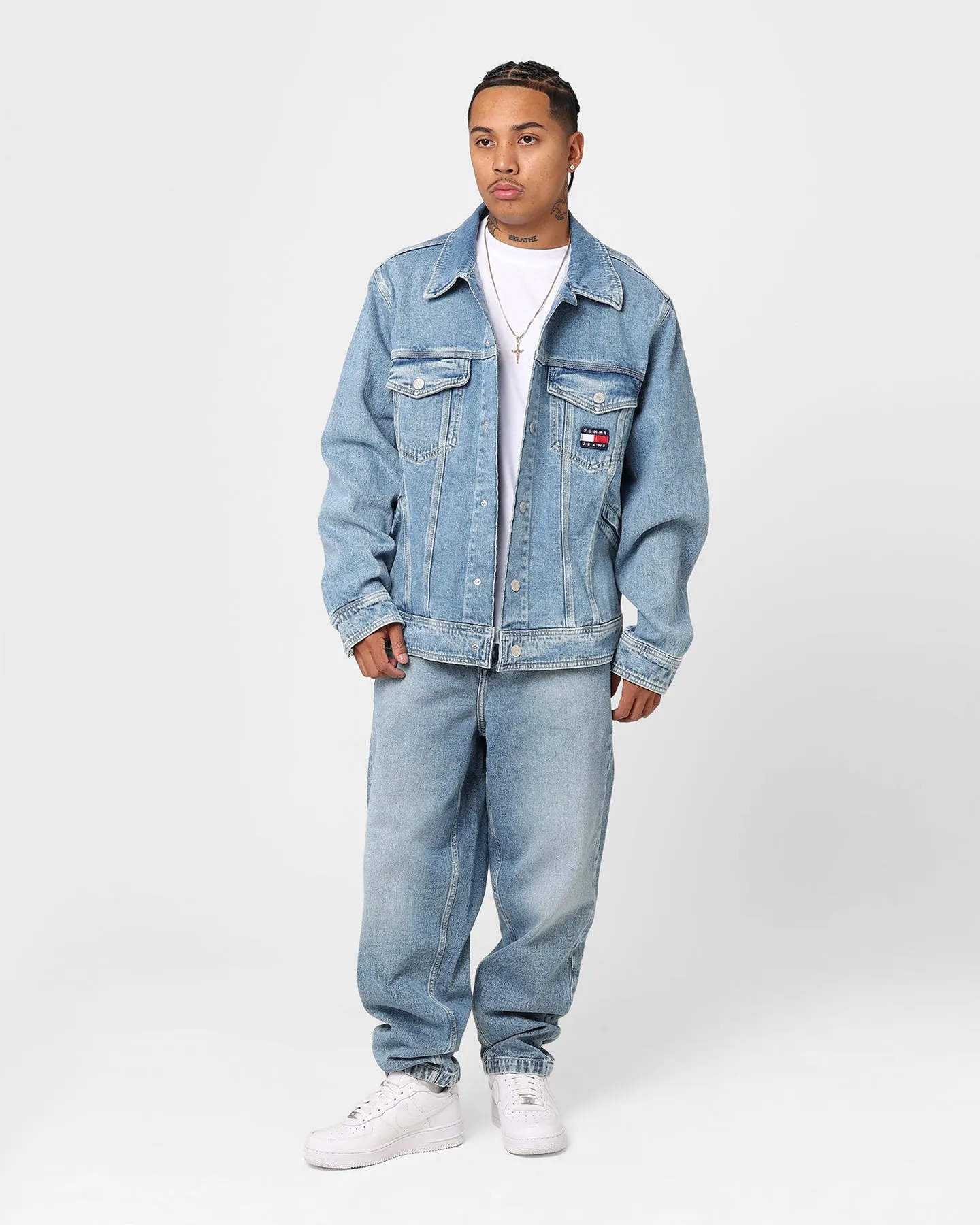 Tommy Jeans Archive Oversized Jacket Denim Light