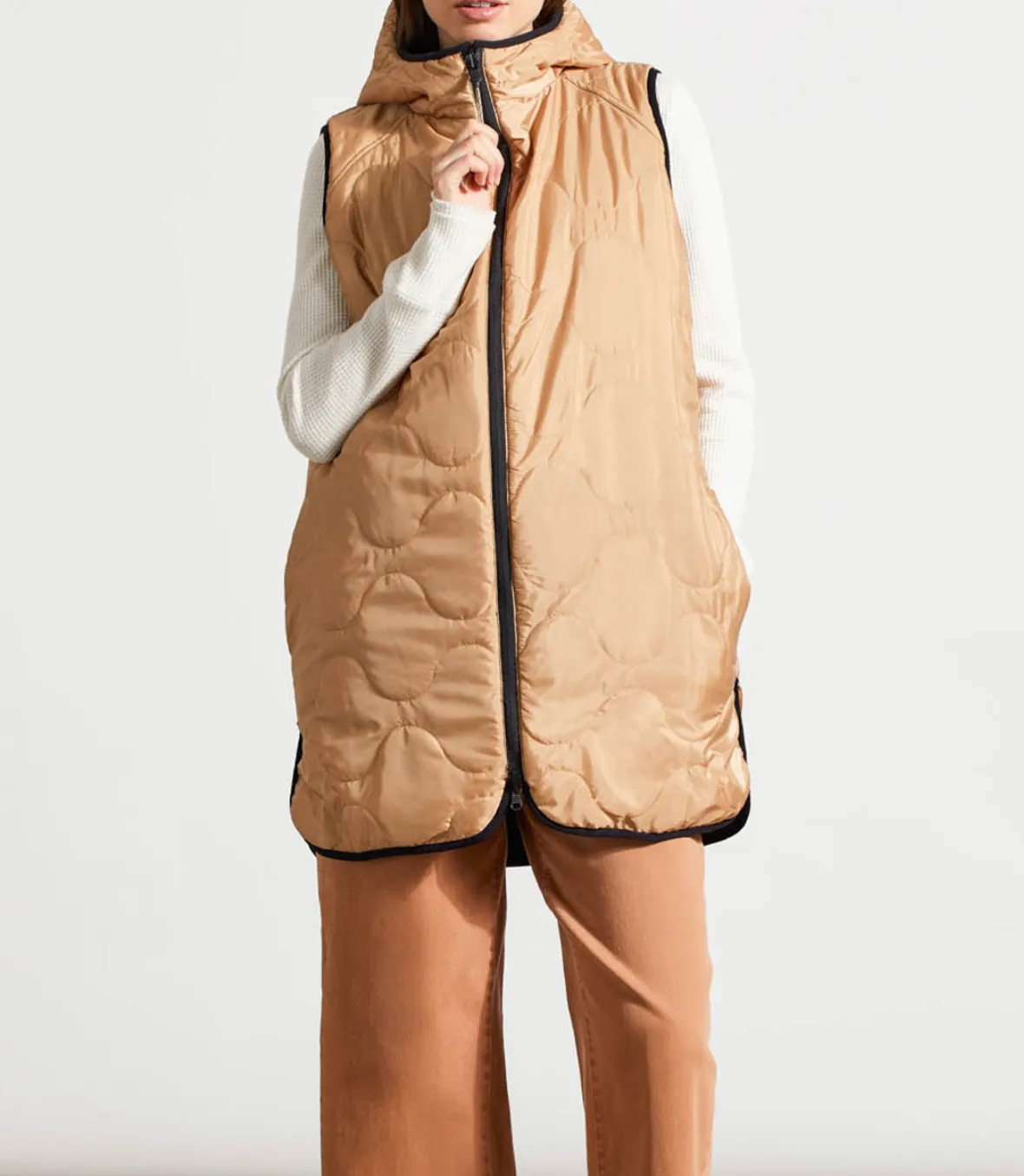 Tribal Reversible Hooded Puffer Vest