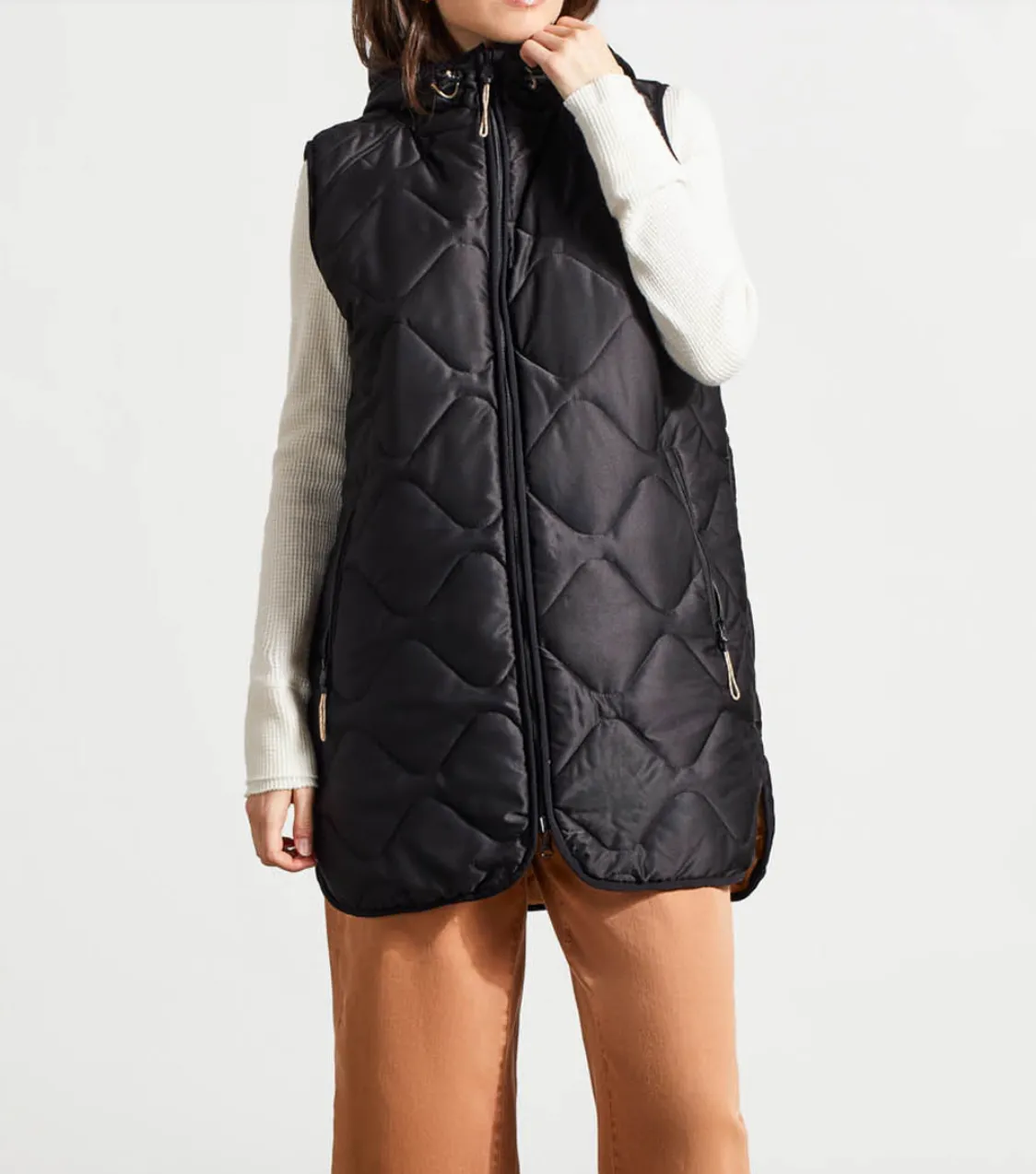 Tribal Reversible Hooded Puffer Vest