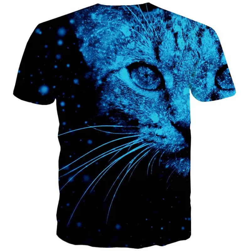 tshirt kitten tee shirt cat men pet art costume Casual